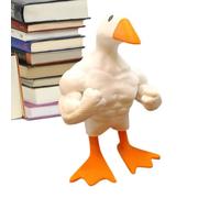 Buff Duck Figurine - Muscle Hercules Duck Statue, Keychain | Resin Craft Tool Holder, Magnetic Key Rack, Muscular Duck Cute Figurine Ornament, Creative Muscular Duck Funny Bedroom Decor
