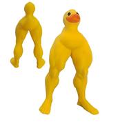 Buff Duck Statue - Duck Buff Action Figure, Duck Animal Resin Figure with Muscular Paws, Cute, Fun, Decorative, New, Original Muscle Duck for Bedroom
