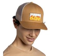 Buff Explore Trucker cap light brown orange
