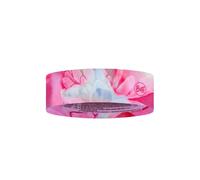 BUFF®| Headband CoolNet UV® Slim Comfortable, UPF 50 Protection, Sports, Elastic, Recycled Material, Tight, Temperature-Regulating, One Size Pink and White