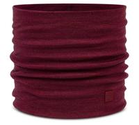 Buff - Heavyweight Merino Wool - Tube scarf size One Size, red