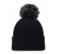 BUFF | Kesha Knitted Beanie | Sustainable Pom-Pom Hat | Black One Size
