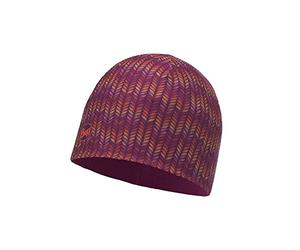 Buff Kids Classic JNR Micro & Polar Hat - M&P Heat Spike Deep Grape, One Size