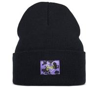 Buff - Kid's Knitted Beanie Bery - Beanie size One Size, black