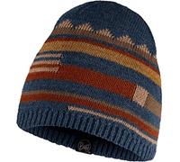 Buff Kids Knitted Fleece Lined Beanie Hat - Denim
