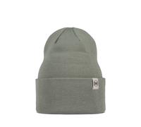 Buff Knitted Beanie Green One Size