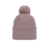 Buff Knitted Beanie Pink One Size