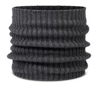 Buff - Knitted Neckwarmer Comfort Norval - Tube scarf size One Size, grey/black