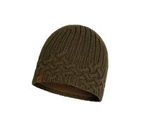 Buff Unisex New Helle Tundra Knitted Polar Hat, Khaki, One Size UK
