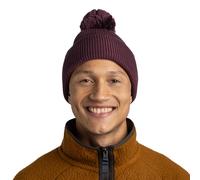 Buff Knitted Renvi Beanie in Burgundy