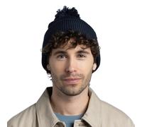 Buff Knitted Renvi Beanie in Renvi Night Blue