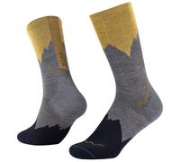 Buff Lightweight Merino Wool Crew Hiking Walking Sock - Grey, Size S-XL