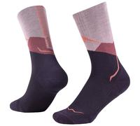 Buff Lightweight Merino Wool Crew Sock Moisture Wicking - Pink