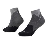 Buff®| Socks LW Merino Wool Quarter Lightweight, Hiking, Natural Durability, Comfortable, Padded L Black