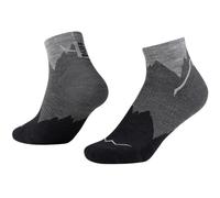Buff LW Merino Wool Quarter Socks (Black)