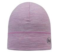 Buff®| Merino Lightweight Beanie Man Woman Adult, Multifunctional 100% Merino Wool Scarf, Trekking, Outdoor, Sustainable, Slim fit, One Size, Pink