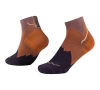 Buff| Socks LW Merino Wool Quarter Lightweight, Hiking, Natural Resistance, Comfort, Cushioning, L, Arancione