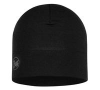 Buff Unisex Adults Midweight Merino Wool Warm Winter Beanie Hat - Solid Black