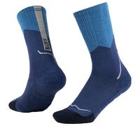 Buff Merino Midweight Crew Hiking Sock Moisture Wicking Targeted Cushioning Blue
