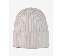 Buff Merino Wool Knit Norval Beanie White Women