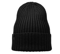 Buff Merino Wool Knit Norval Graphite Hat Black Women