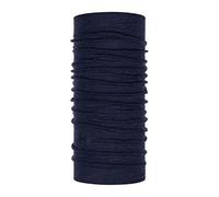 Buff Midweight Merino Wool Melange Neck Warmer Night Blue
