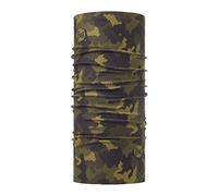 Buff| Neckwear Original Ecostretch Scarf, Tubular, Multifunctional, Neck and Head, Running, Walking, Trekking, Sustainable, Lightweight Man Woman One Size Green
