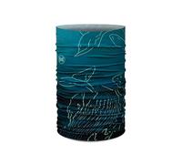 Buff®| Original EcoStretch Neckwarmer Man Woman Adult, Scarf, Tubular, Multifunctional, Neck and Head, Running, Walking, Trekking, Sustainable, Lightweight, One Size, Green