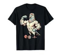 Buff Pigeon Gym Funny Workout Bird Lifter Humor Ripped Meme T-Shirt
