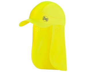 Buff Safety Pack Bimini Cap with neck protection - Solid Fluorescent Yellow