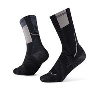 Buff Coolnet Crew Socks Black Grey - XL