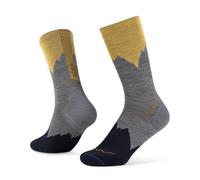 Buff®| Socks LW Merino Wool Crew Lightweight, Hiking, Natural Durability, Comfortable, Padded XL Grey