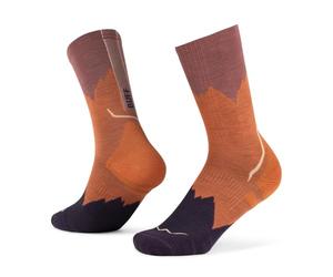 Buff| Socks LW Merino Wool Crew Lightweight, Hiking, Natural Resistance, Comfort, Cushioning, XL, Arancione