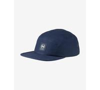Buff Solid 5 Panel Cap Navy Blue