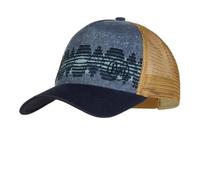 Buff Trucker Cap Tzom Stone Blue Unisex One Size