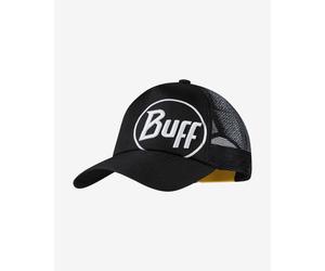 Buff Trucker Logo Cap Black White