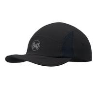 Buff Unisex 5 Panel Go Run Adjustable Cap Hat - Black
