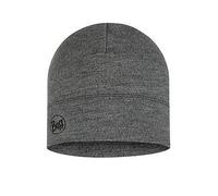 BUFF | Merino Midweight Beanie | Natural Wool Hat | Light Grey Melange One Size