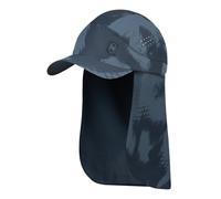 Buff Unisex Walking Hiking UPF 50 Packable Pack Sahara Cap Hat - Steel - S/M