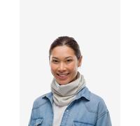 Buff Wool Solid Cloud Neckwarmer Light Grey
