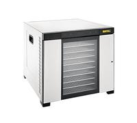 Buffalo 10 Tray Stainless Steel Food Dehydrator - Digital Control Panel, Up to 24hr Timer, Viewing Window CS950