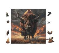 Buffalo 100 Piece Premium Jigsaw Puzzle For Men Educational Decompression Adults Anxiety Memory Care Mothers Valentines Creativity Gift Giving 28x28cm