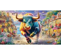 buffalo 1000 Pc Recycled Paper Puzzle - Impossible Hard Challenging Game for Adults Home Activity 38x26/1000pcs