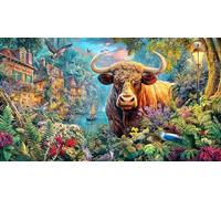 buffalo 1000 Pieces Jigsaw Puzzle - Educational Challenge Hard Difficult for Adults Home 38x26/1000pcs