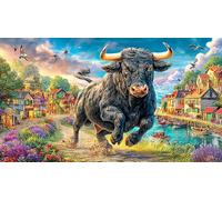 buffalo 1000 Pieces Jigsaw Puzzle - Educational Challenge Hard Difficult for Adults Home 75x50/1000pcs