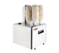 Buffalo 1200-1500W Commercial Wine Glass Polisher for a Bar, Stainless Steel, 5x Rotating Brushes, No Liquid Required - Glass Polisher for Hotels, Bars, Restaurants, Home Bars, FA118