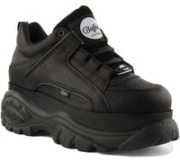 Buffalo 1339-14 2.0 Plateau Classic Low Lace Up Mens Trainer In Black UK 8- 11