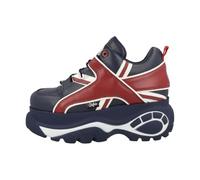 (Blue, 5 (Adults')) Buffalo 1339-14 Leather Women's Blue/Red Trainers