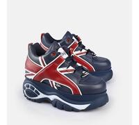 Buffalo 1339-14 Vegan Napp Womens Fashion Boots in Blue Red - 6.5 UK