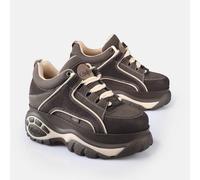Buffalo 1339-14 Leather Women's Brown/Beige Trainers - UK 3 / EU 36 / US 6